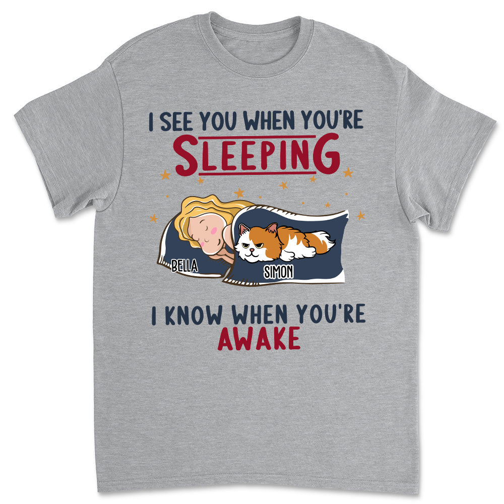 Personalized 'Cats See You' Unisex T-shirt - Ideal Gift for Pet Lovers