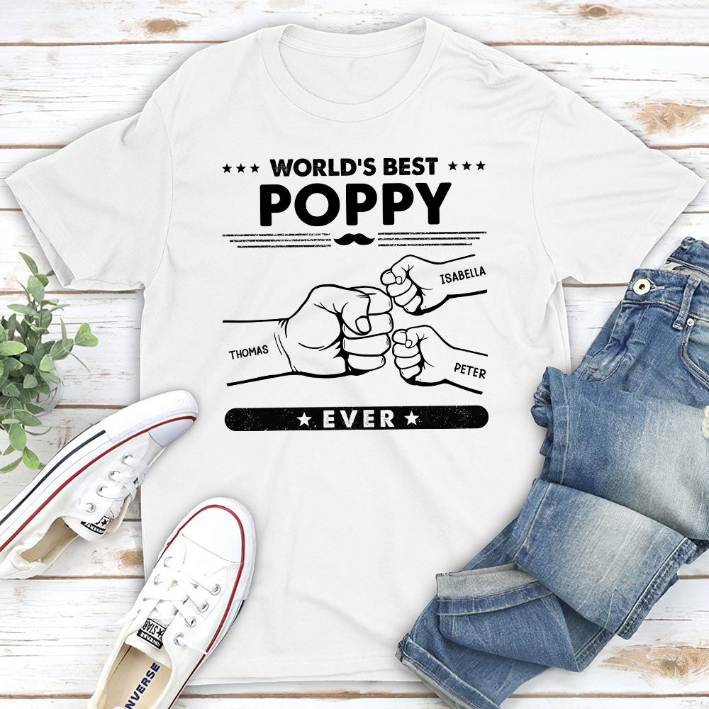 Customizable Grandpa Title Personalized Unisex T - shirt for Pet Lovers