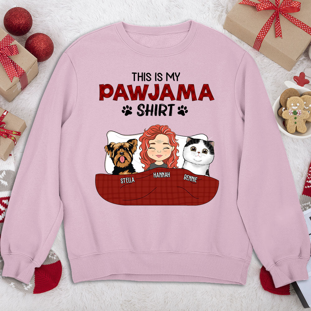 Personalized Custom Pajama Sweatshirt - Version 3: Ideal Gift for Pet Lovers
