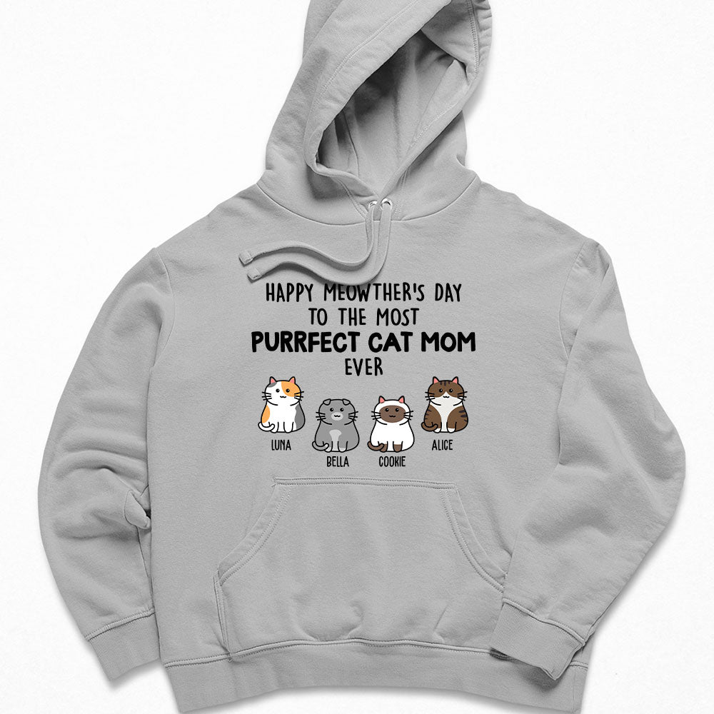 Exquisite Personalized Custom Hoodie for Purrfect Cat Moms