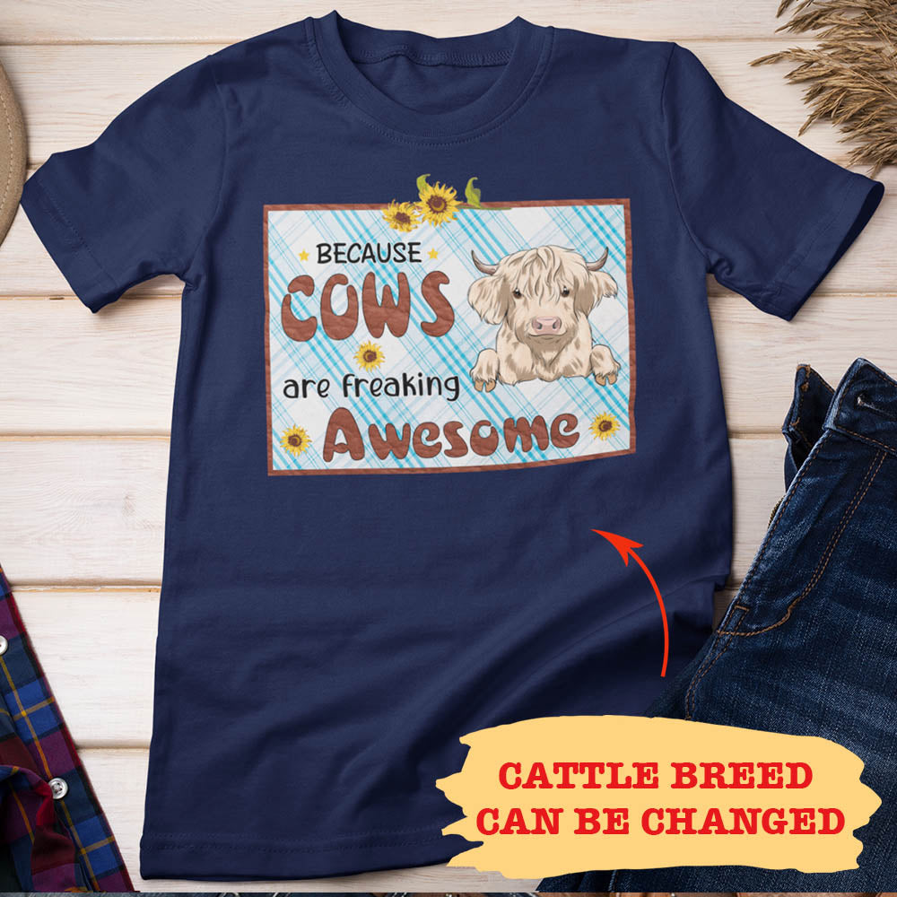 Awesome Personalized Unisex T-shirt for Cow - Loving Pet Lovers