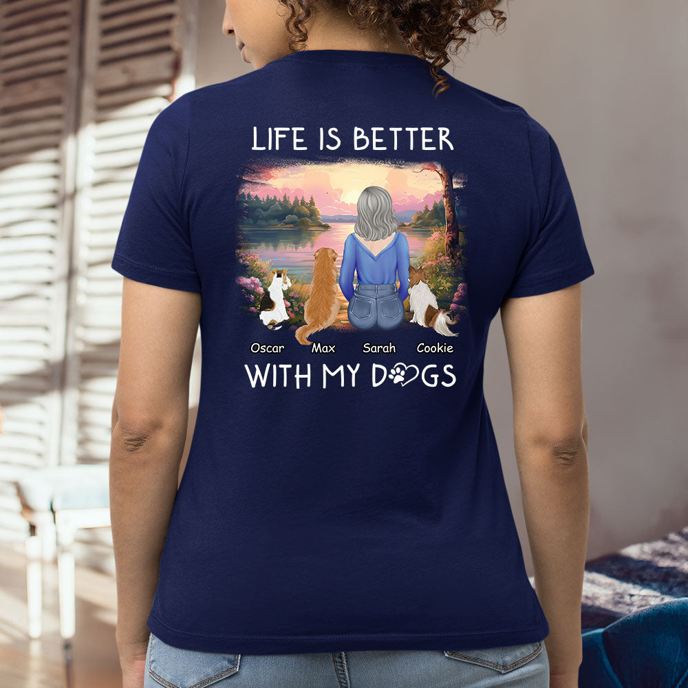Personalized Custom Women's T-shirt: Ideal for Dog Lovers