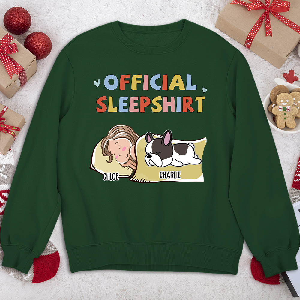 Sleeping Dog Customizable Version 2 Personalized Sweatshirt - Ideal for Pet Lovers
