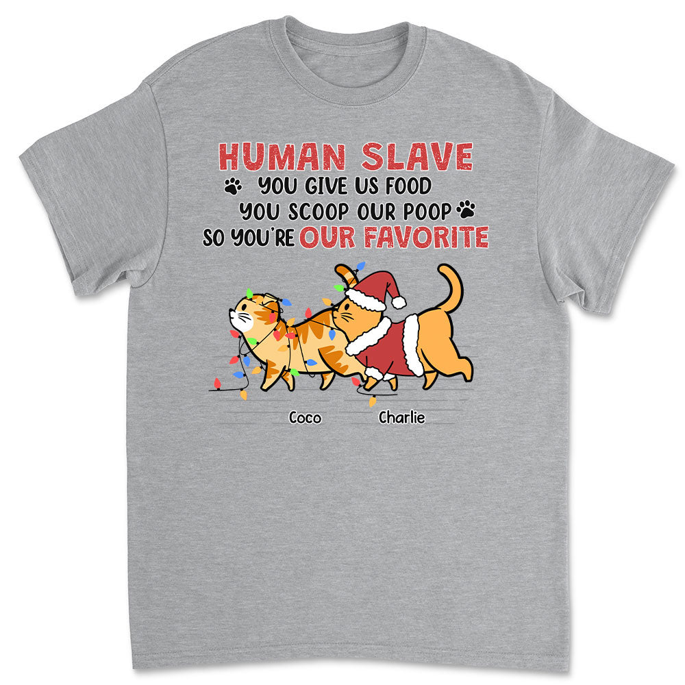 Hooman Give Me Food - Customizable Unisex Personalized T - shirt for Pet Lovers