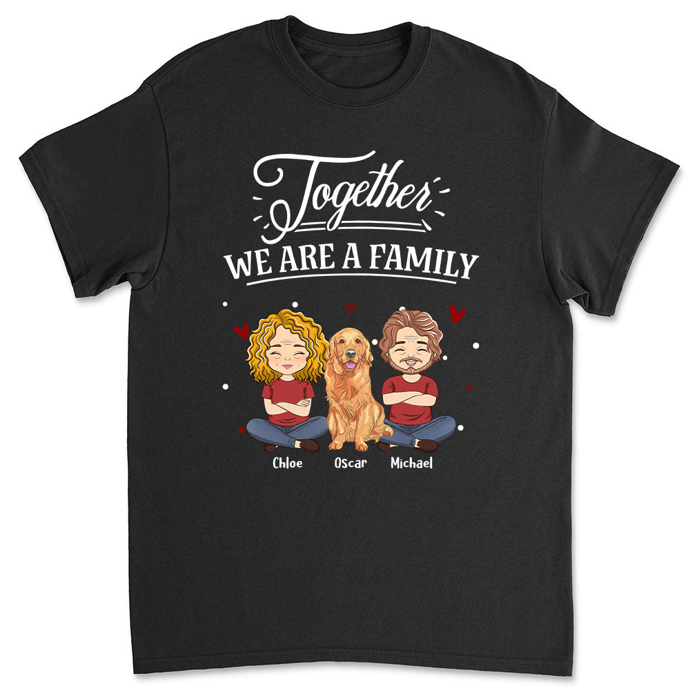 Personalized Unisex 'Together We Are A Family' Pet Lover T-shirt
