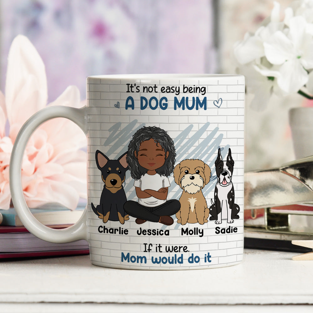 Personalized Custom Coffee Mug: Ideal Gift for Dog Moms