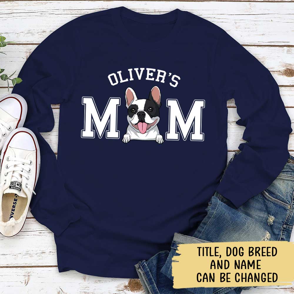 Customizable Dog Dad/Mom Long Sleeve Personalized T-shirt - Ideal Gift