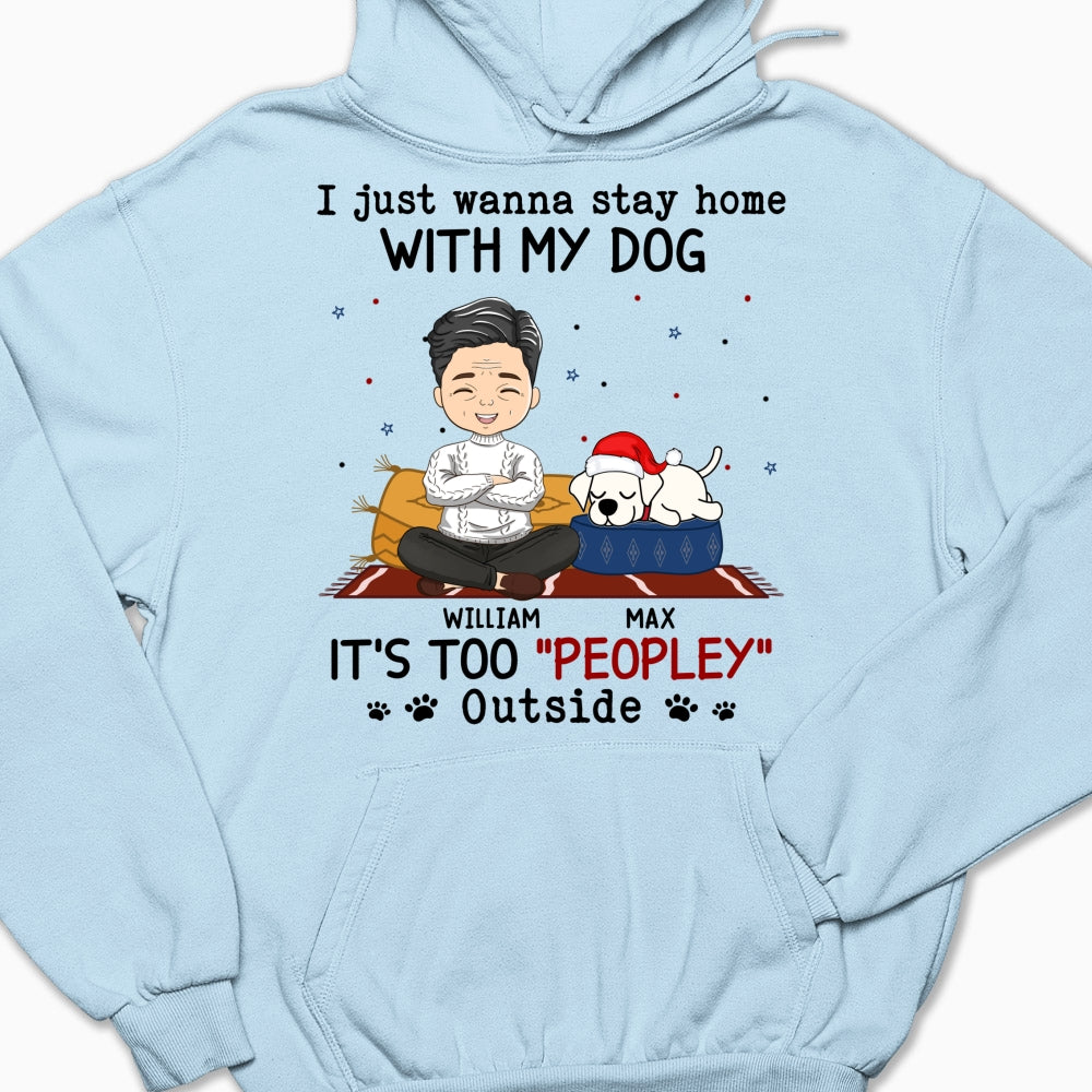 It's Crowded Outside - Personalized Custom Hoodie for Pet Lovers