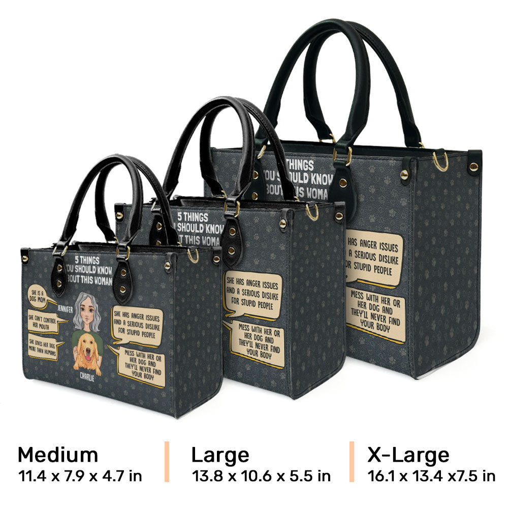 Personalized Custom Leather Bag for Dog Moms: Show Your Love!