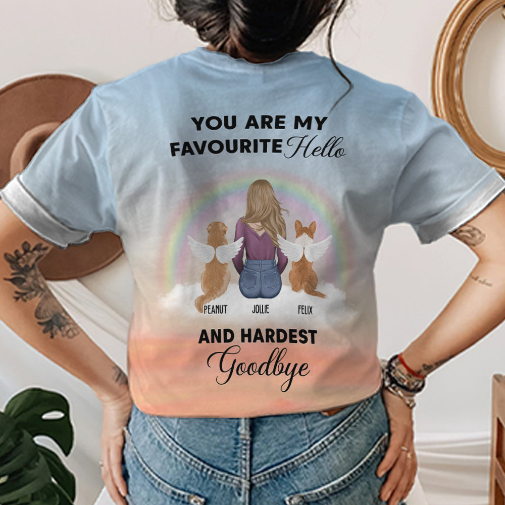 Personalized Pawprint All-over-print T-shirt - A Unique Gift for Loved Ones