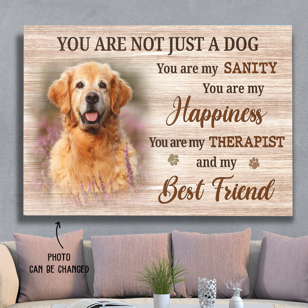 My Best Friend - Personalized Custom Pet Photo Canvas Print for Unforgettable Memories