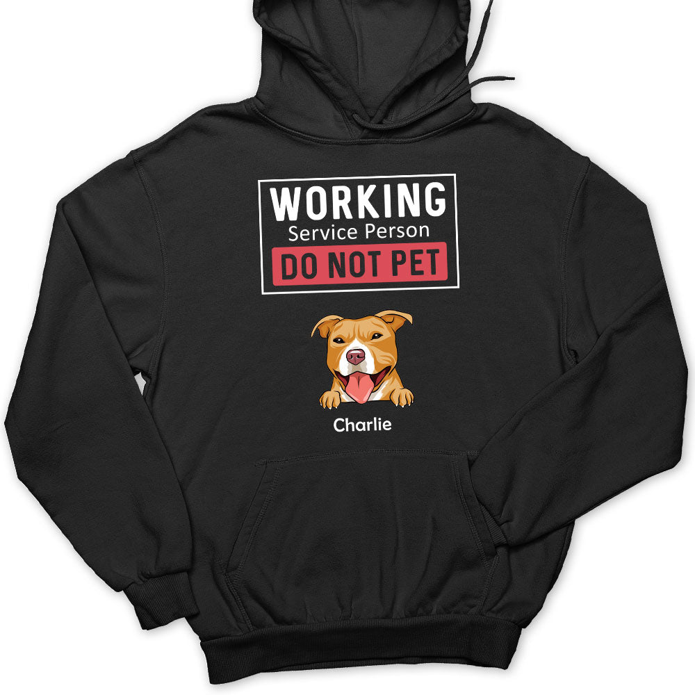 Personalized Custom Dog Working Service Hoodie - Ideal Gift for Pet Lovers
