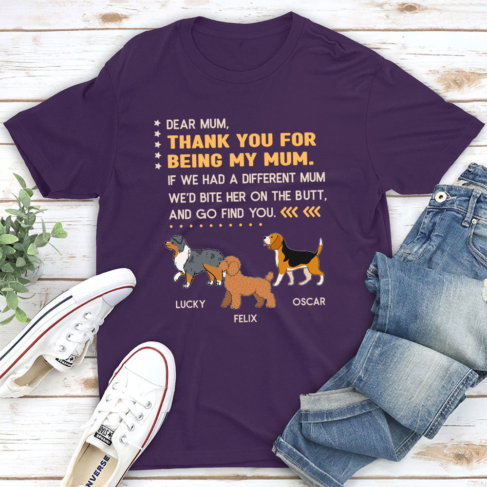 Being My Mom - Customizable Unisex Personalized T - shirt for Pet Lovers