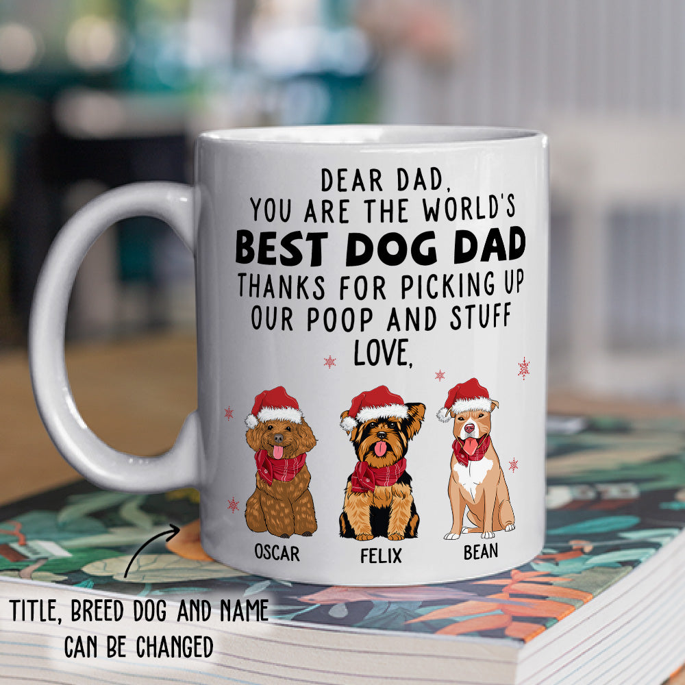 Personalized Thank You Dad/Mom Custom Coffee Mug - Ideal Gift for Pet Lovers
