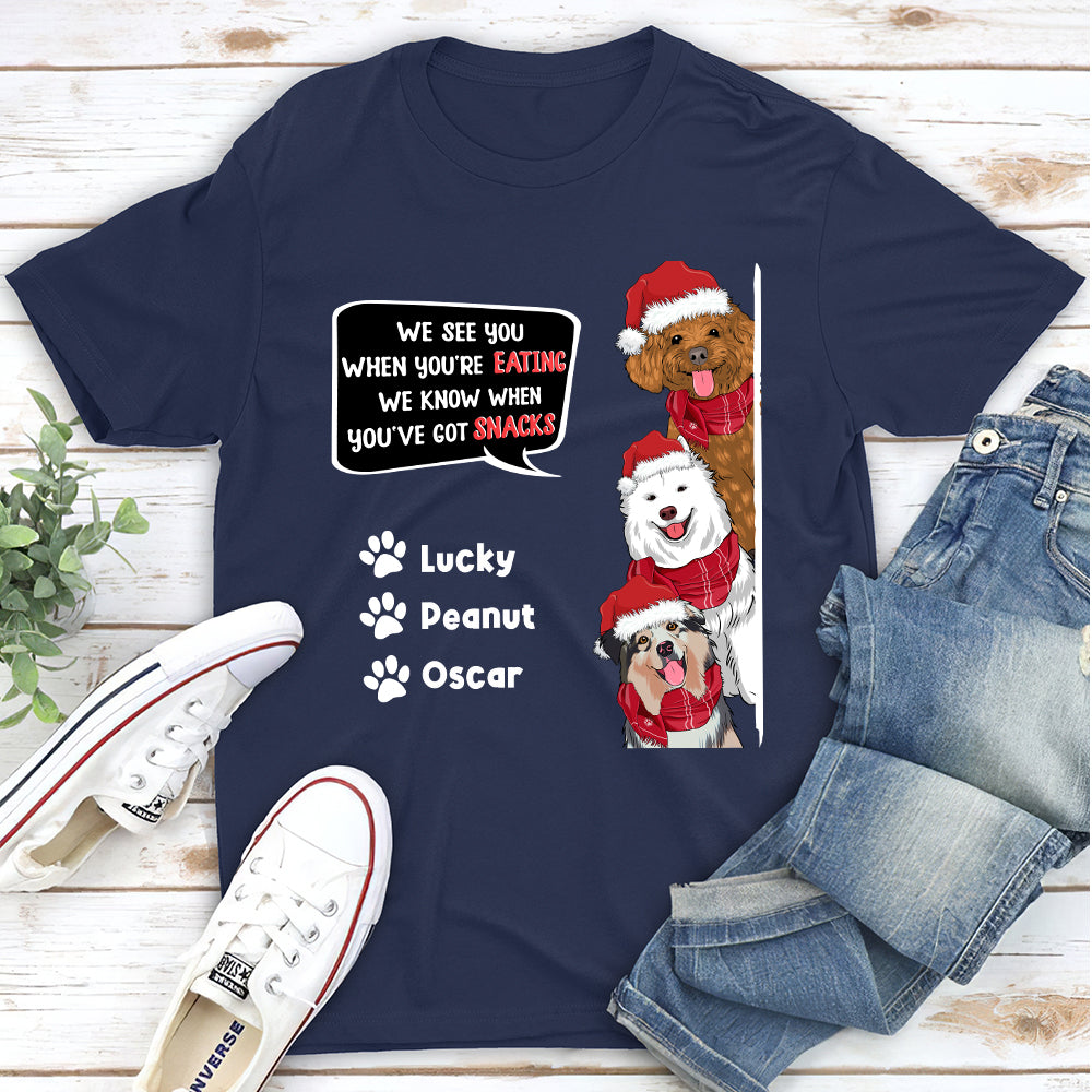 Personalized 'I See You' Unisex T - shirt: Ideal Gift for Pet Lovers