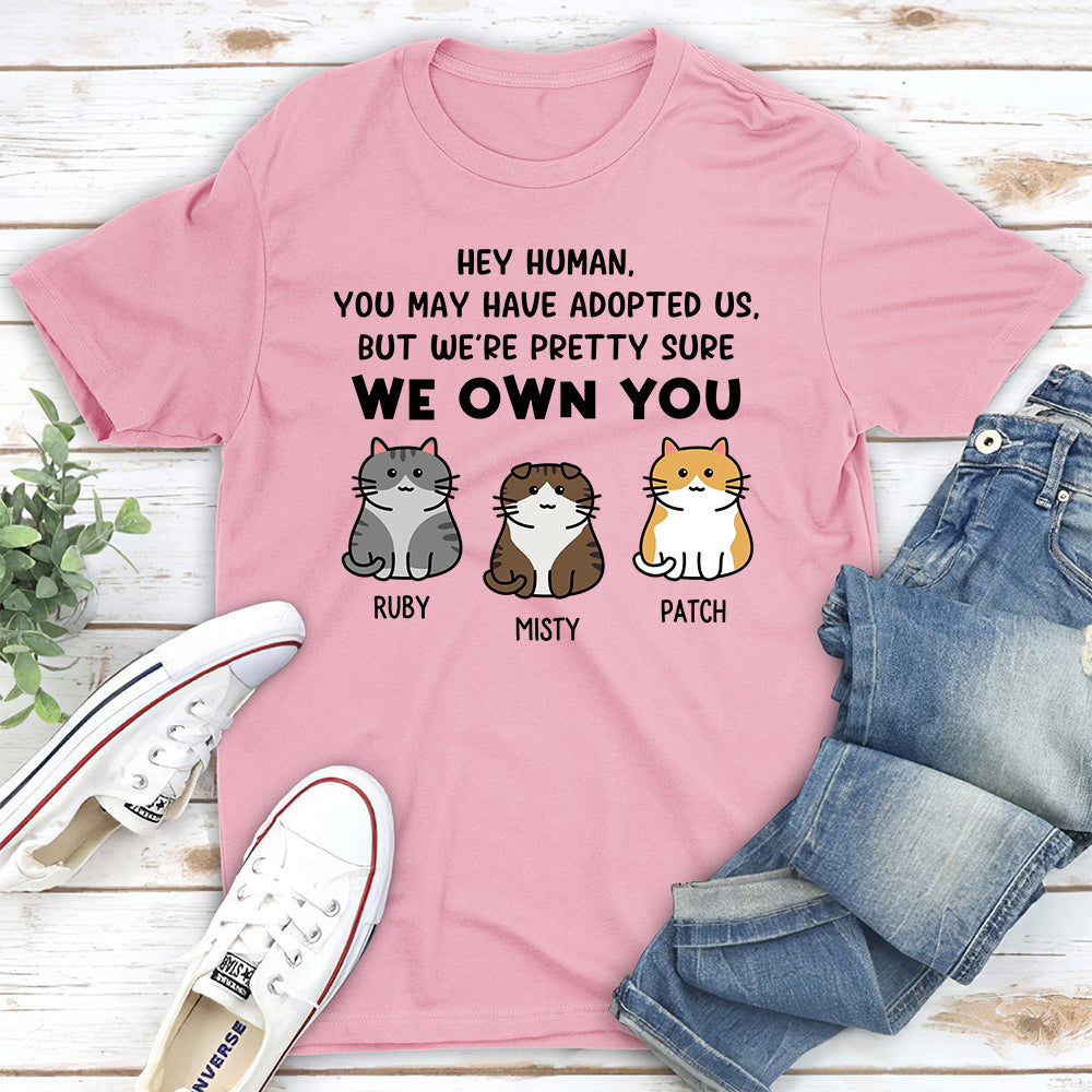 Personalized Custom Unisex 'Pretty Sure I Own You' T-shirt - Ideal Gift for Pet Lovers