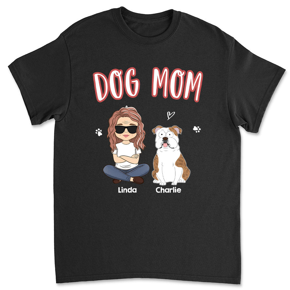 Personalized Custom Unisex 'A Dog Mom' T-shirt - Ideal Gift for Pet Lovers