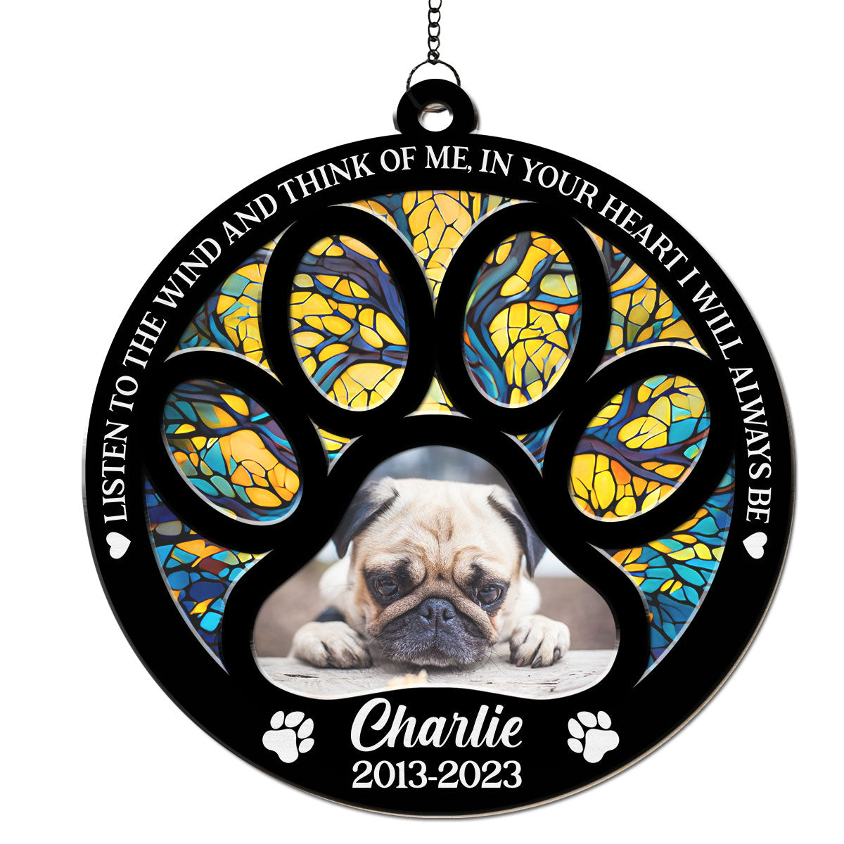 Personalized Wind - Inspired Custom Suncatcher for Special Occasions
