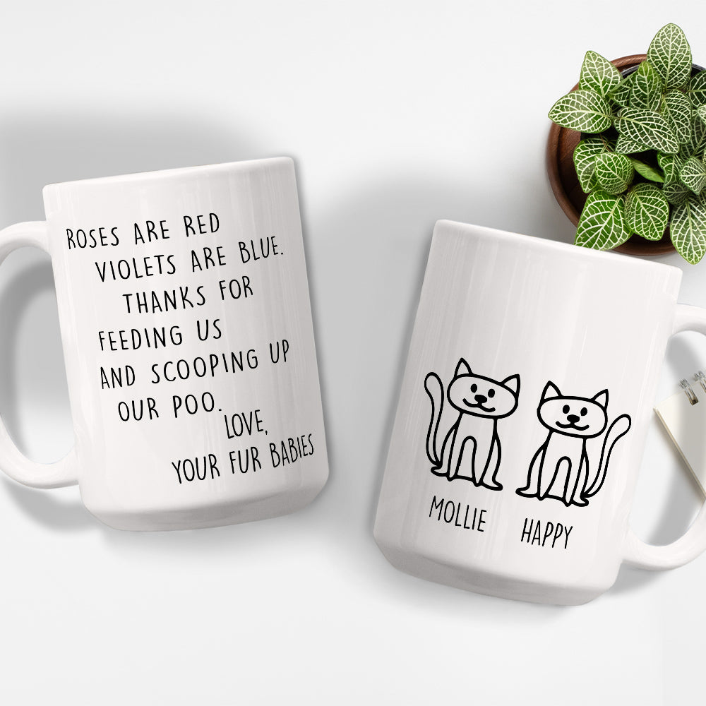 Personalized Thank You For Scooping My Poo Custom Coffee Mug - Ideal Gift