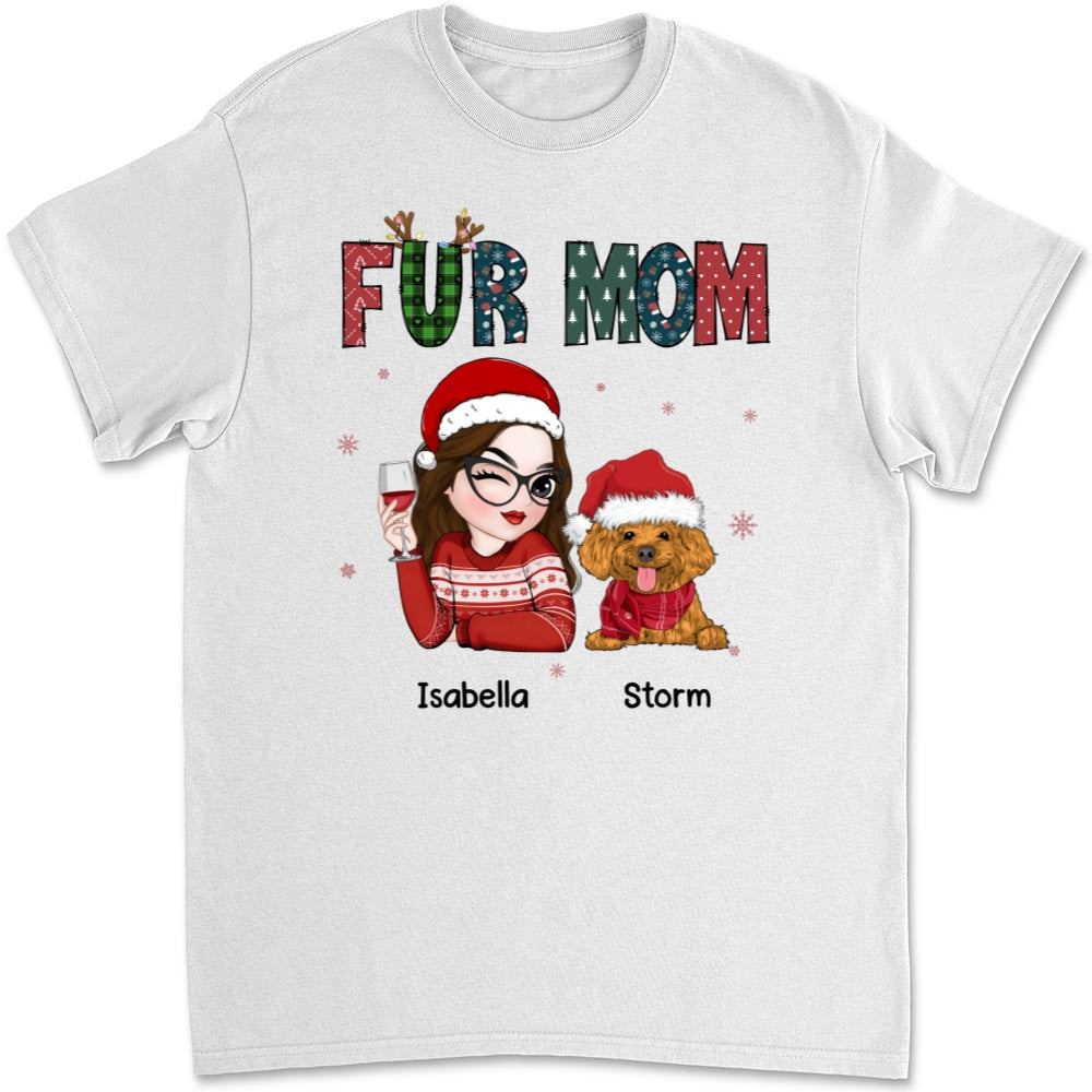 Personalized Unisex 'My Lovely Fur Mom' T-shirt - Ideal Gift for Pet Lovers