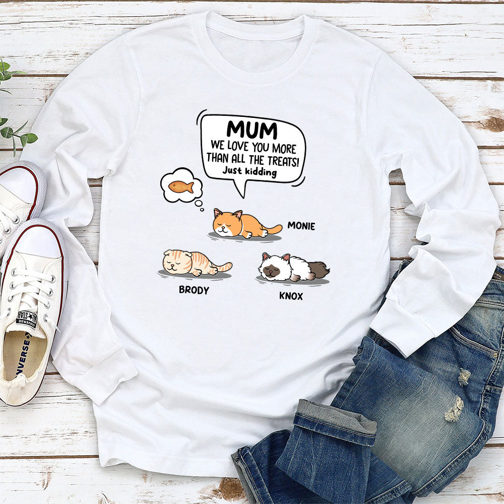 Customizable Long Sleeve Cat T-shirt: A Perfect Gift for Pet Lovers