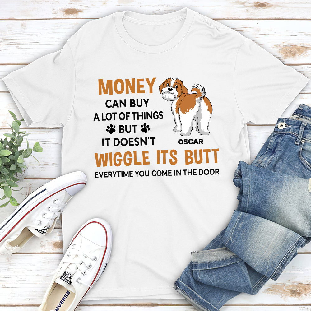 Wiggle Butt 2 - Customizable Unisex Personalized T - shirt for Pet Lovers