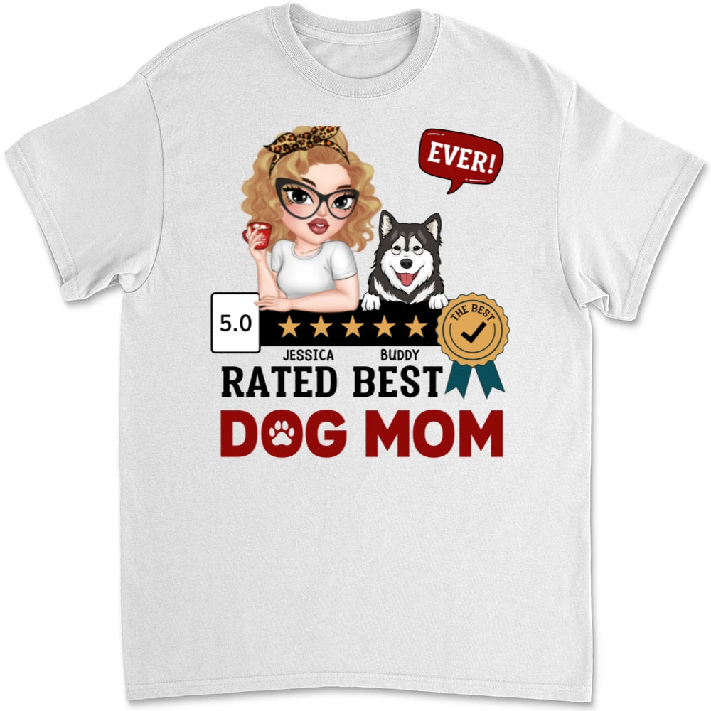 Top-Rated 'Best Dog Mom Ever' Personalized Custom Unisex T-Shirt