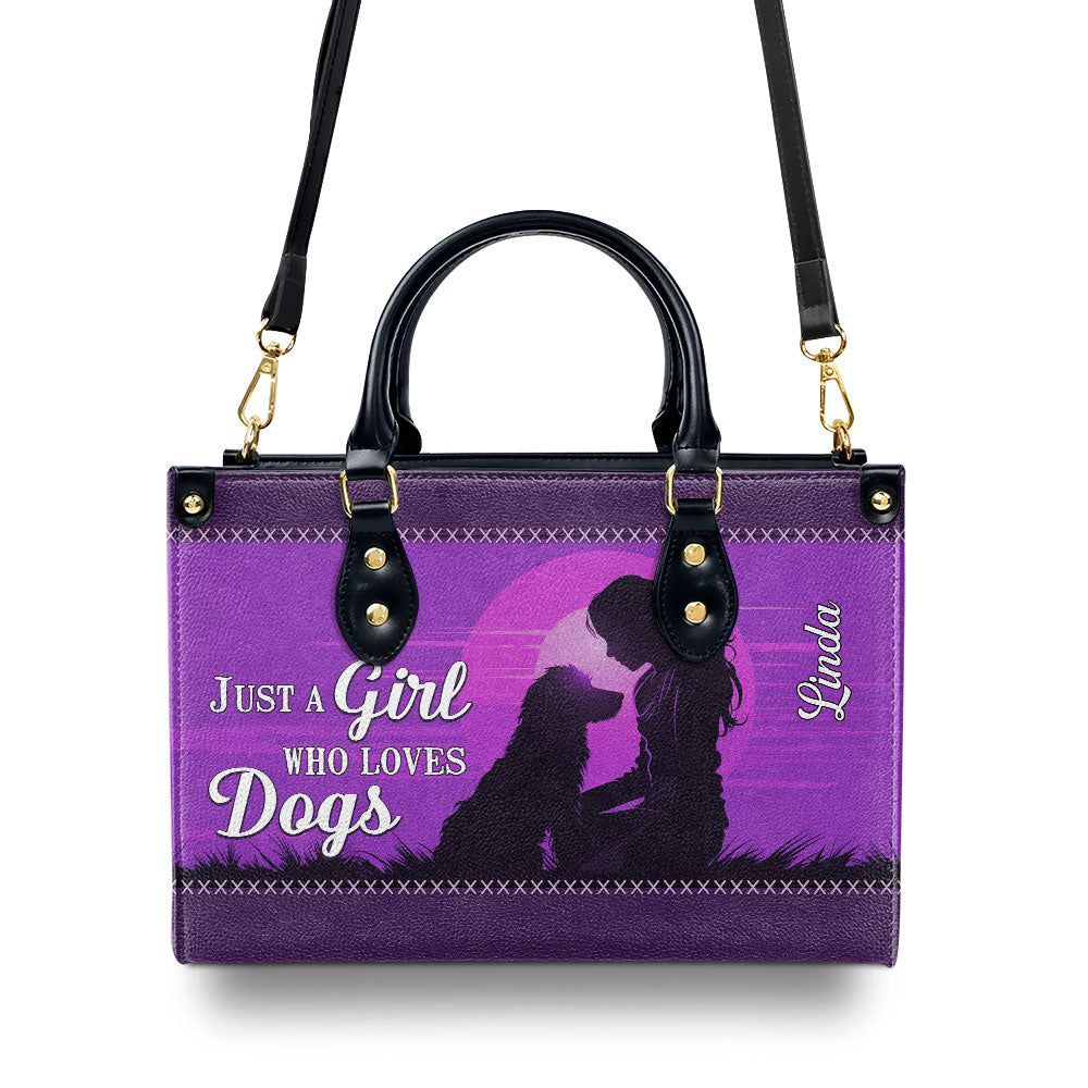 Personalized Custom Leather Bag - A Perfect Gift for Dog - Loving Girls