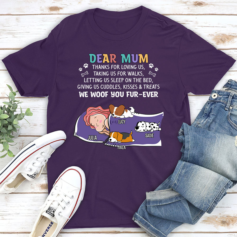 Personalized Custom Unisex 'Thanks for 2' Dog-themed T-shirt - Ideal Gift for Pet Lovers