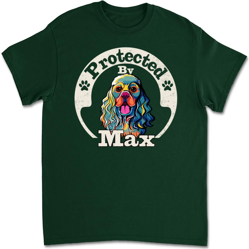 Human Dog Protected Ver 2 - Personalized Custom Unisex T-Shirt for Pet Lovers