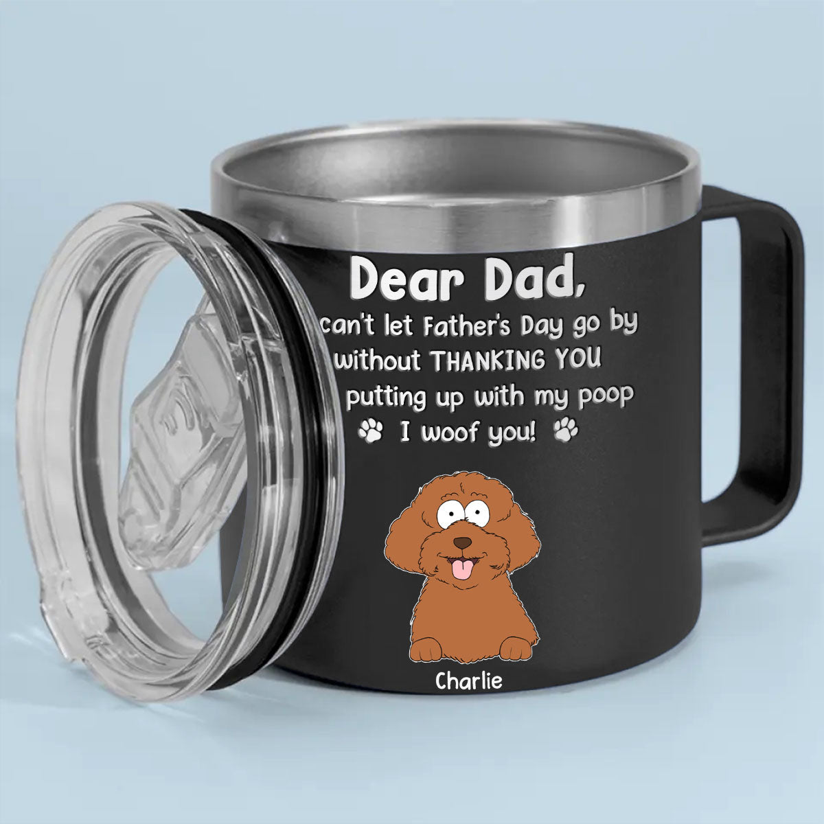 Personalized 14oz Handle Tumbler: The Perfect Father's Day Gift