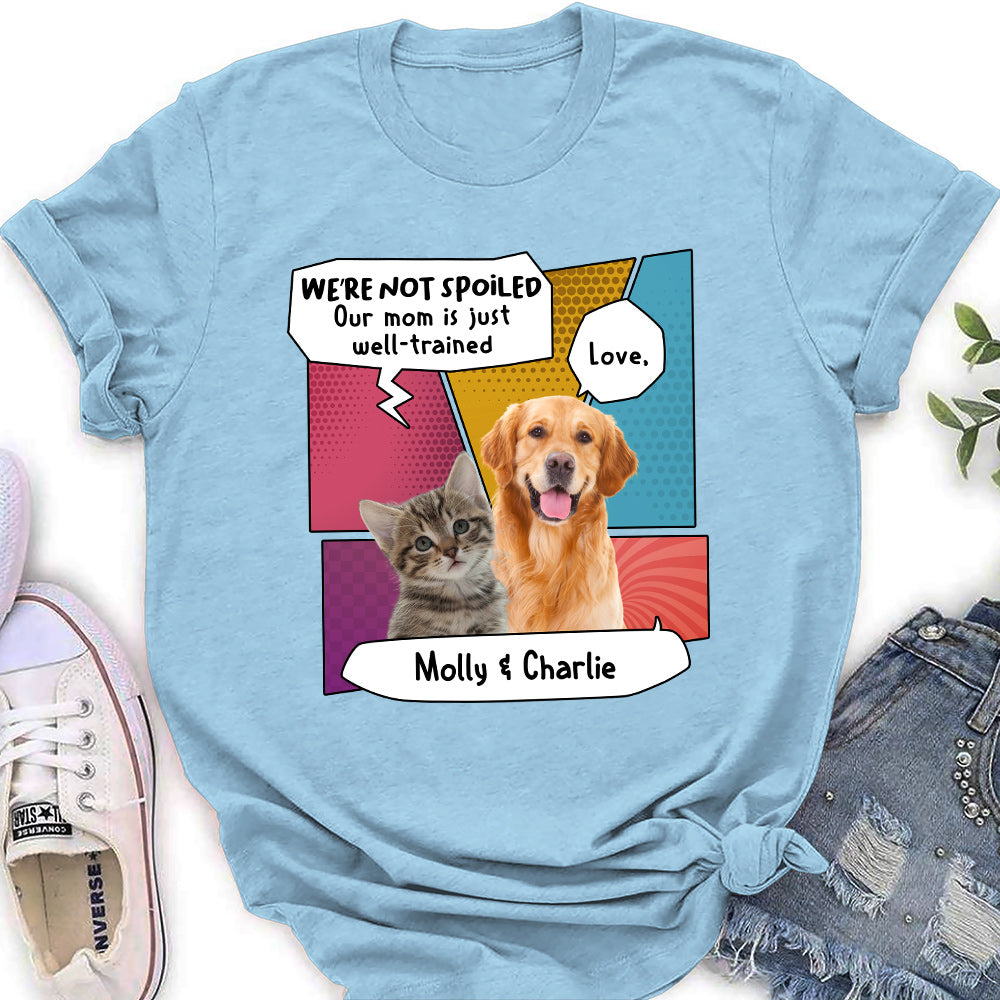 Unique Pop Art Personalized Custom Women's T-shirt for Pet Lovers