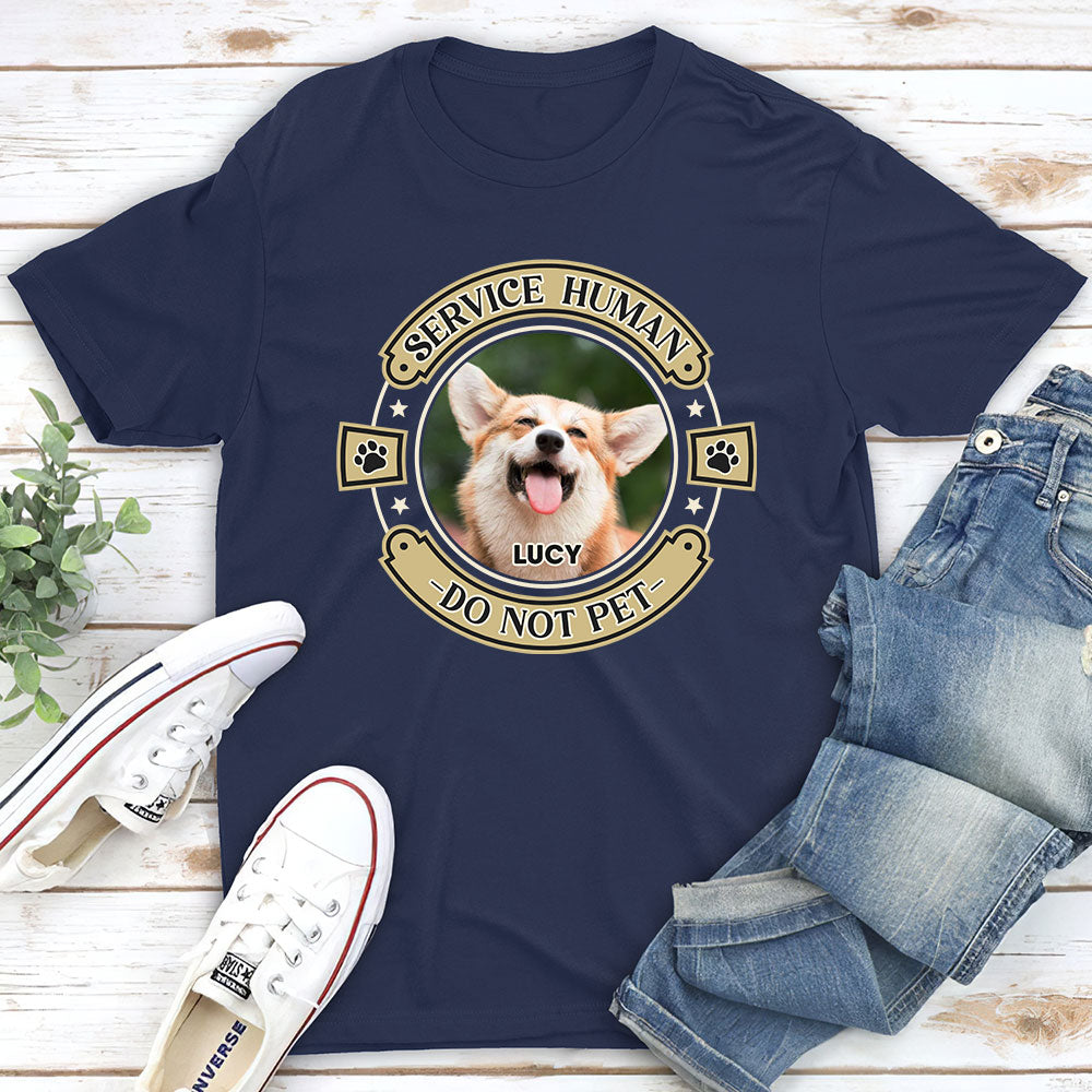 Personalized Custom Unisex Human and Dog Photo T-Shirt - Ideal Gift for Pet Lovers