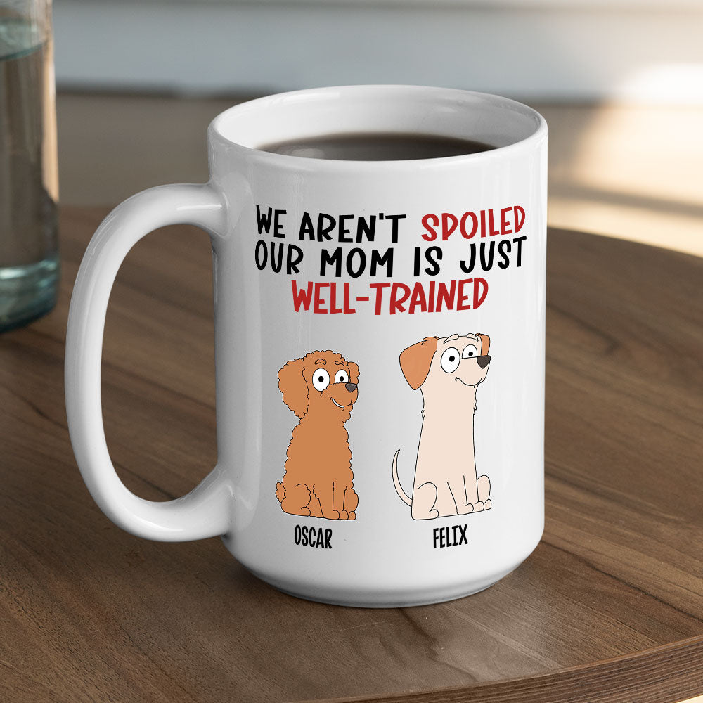 Personalized 'My Dad Is Well Trained' Custom Coffee Mug for Pet Lovers