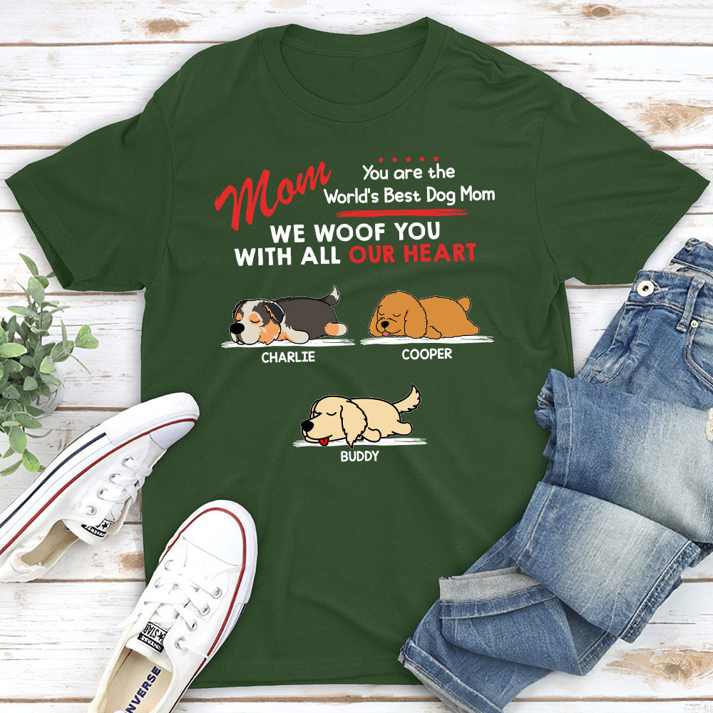 Woof All My Heart - Customizable Unisex Personalized Pet Lover T-shirt