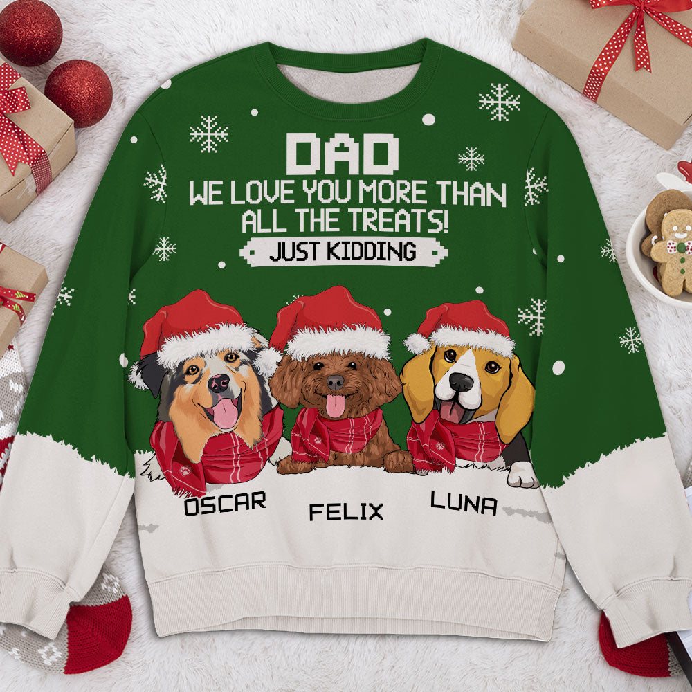 Unique Personalized All-Over-Print Sweatshirt for Pet Lovers