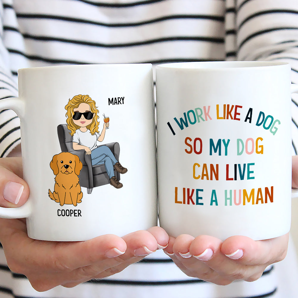 Personalized Custom Dog - Inspired Coffee Mug for Pet Lovers