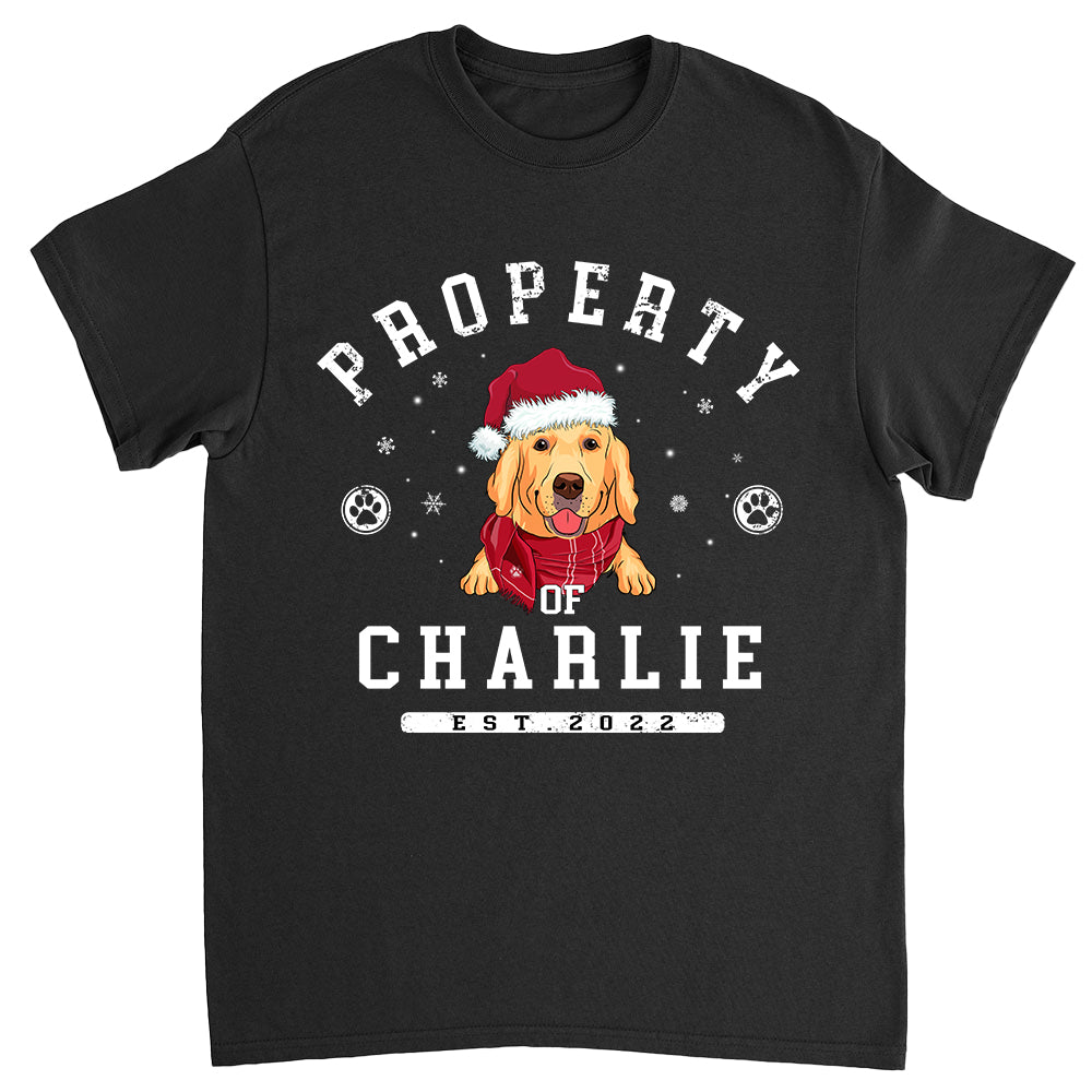 Personalized Christmas Dog Lover Unisex T-shirt - Custom Gift for Pet Enthusiasts