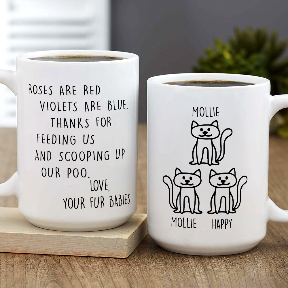 Personalized Thank You For Scooping My Poo Custom Coffee Mug - Ideal Gift