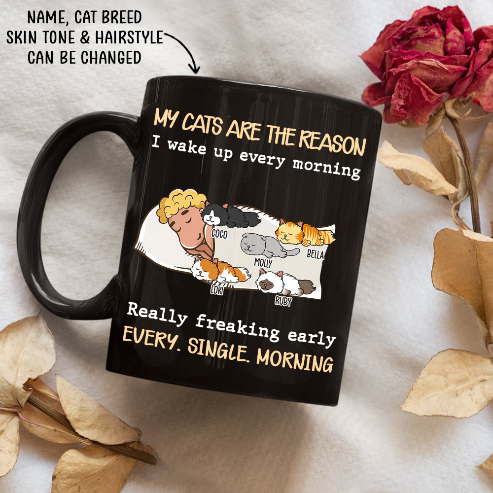 Personalized 'My Cat Is The Reason' Custom Coffee Mug - Ideal Gift for Pet Lovers