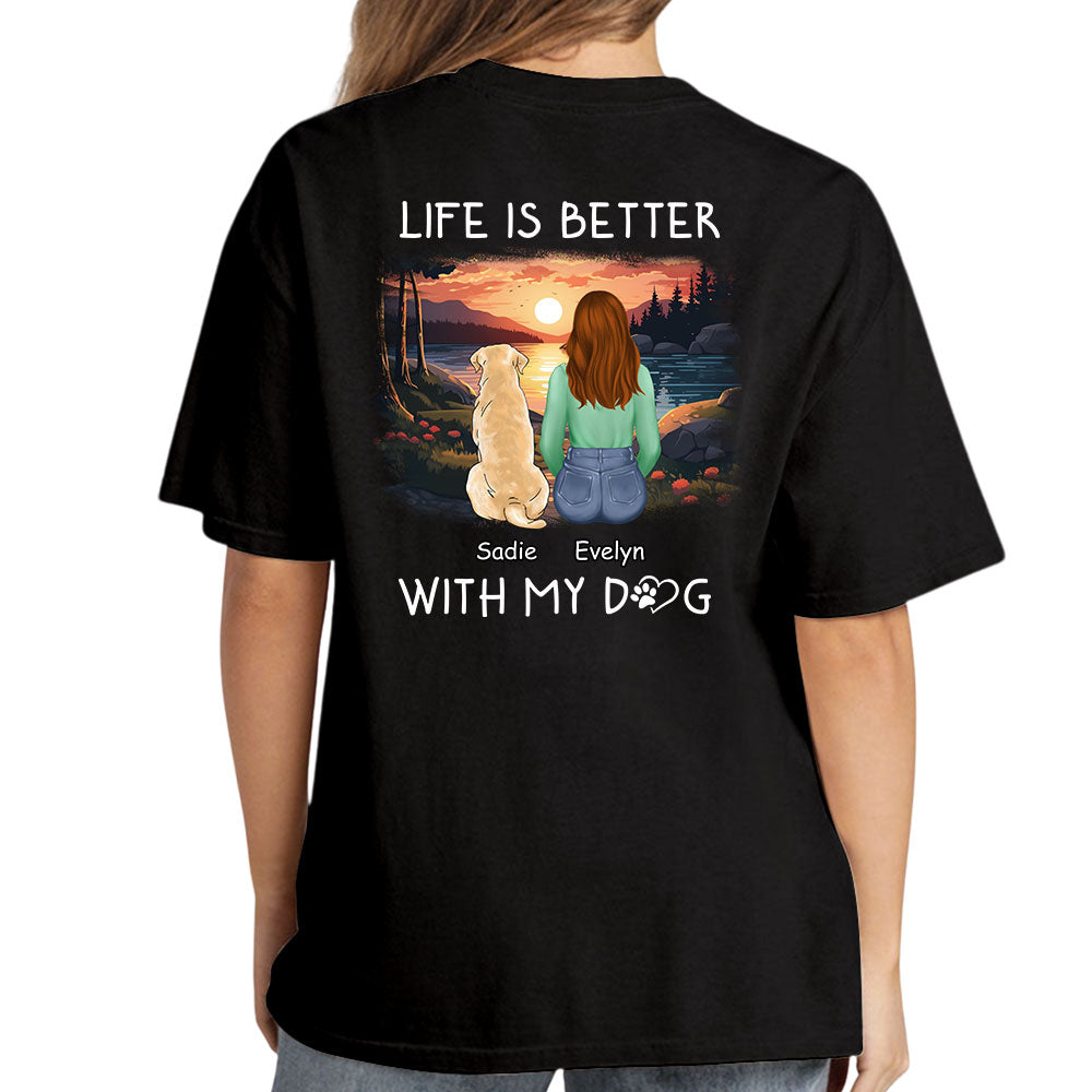 Better With Pets - Customizable Unisex Personalized T-shirt for Pet Lovers