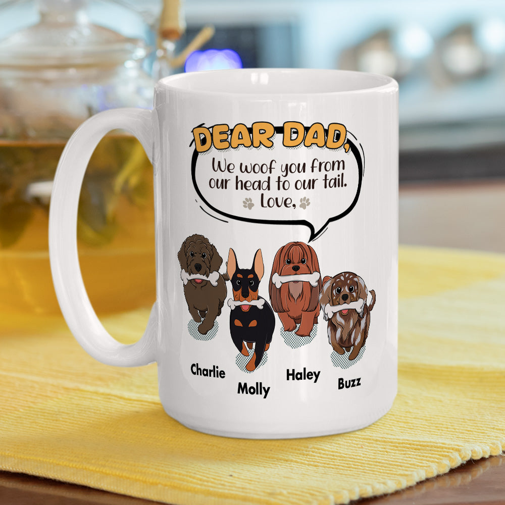 My Head To Tail - Customizable Personalized Coffee Mug for Pet Lovers