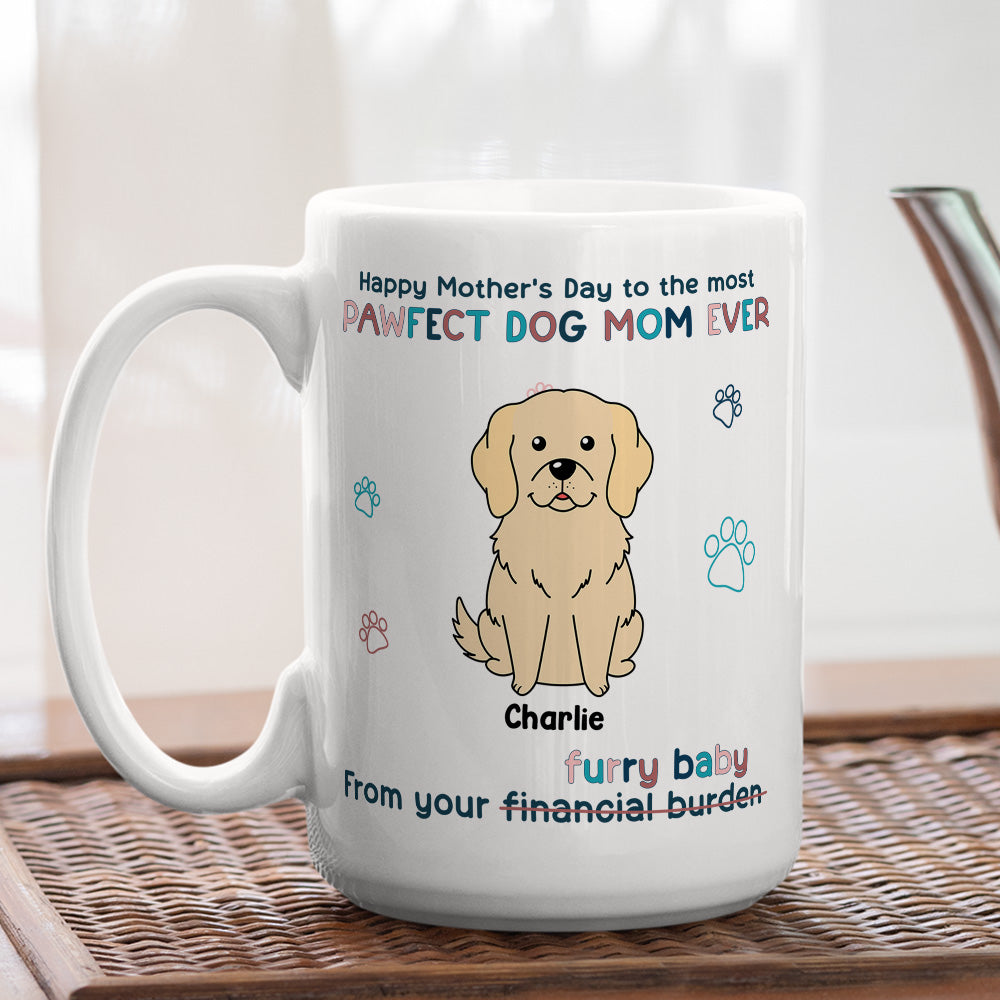 Personalized Custom Coffee Mug: A Furry Baby's Loving Servant for Pet Lovers