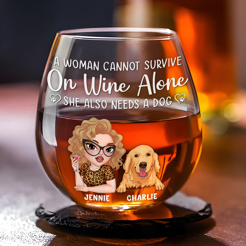 Personalized Custom Wine Glass: A Must - Have for Women Who Love Wine and Dogs