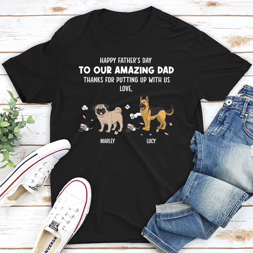 Personalized Unisex 'Thanks for Dad' Dog T-shirt - Ideal Gift for Pet Lovers