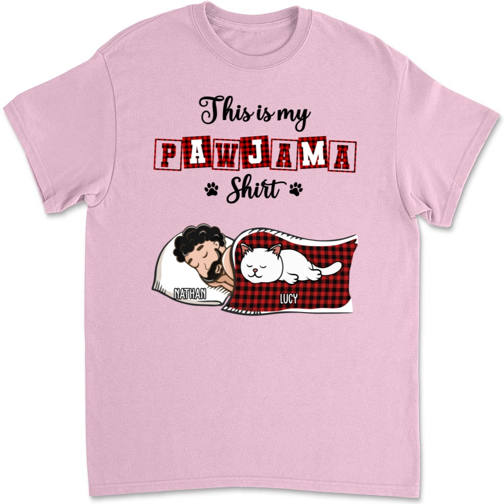Ver Cat 2 Personalized Unisex Sleep T-Shirt - Ideal for Pet Lovers