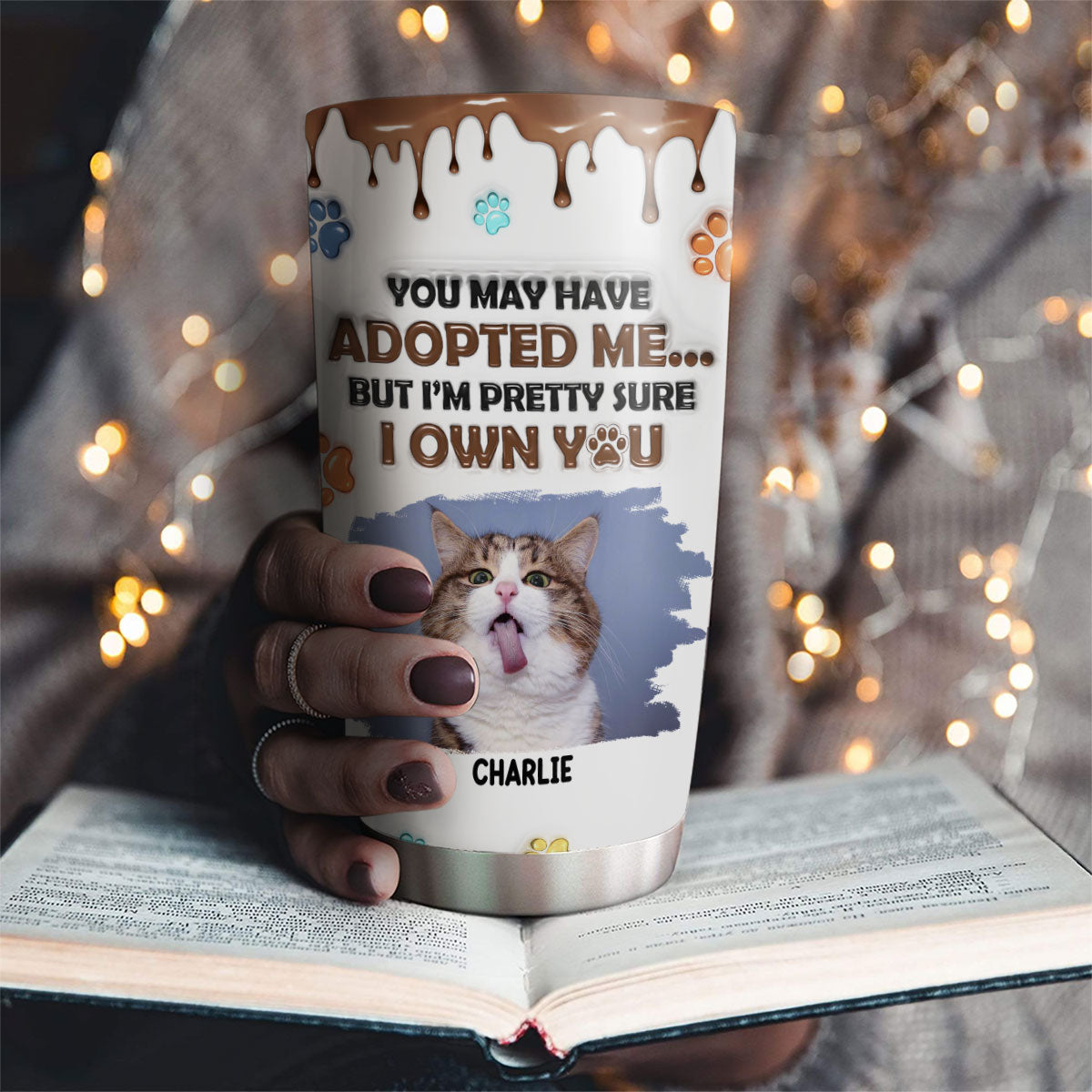 Personalized 3D Inflated Effect Custom Photo Tumbler - Ideal for All Occasions