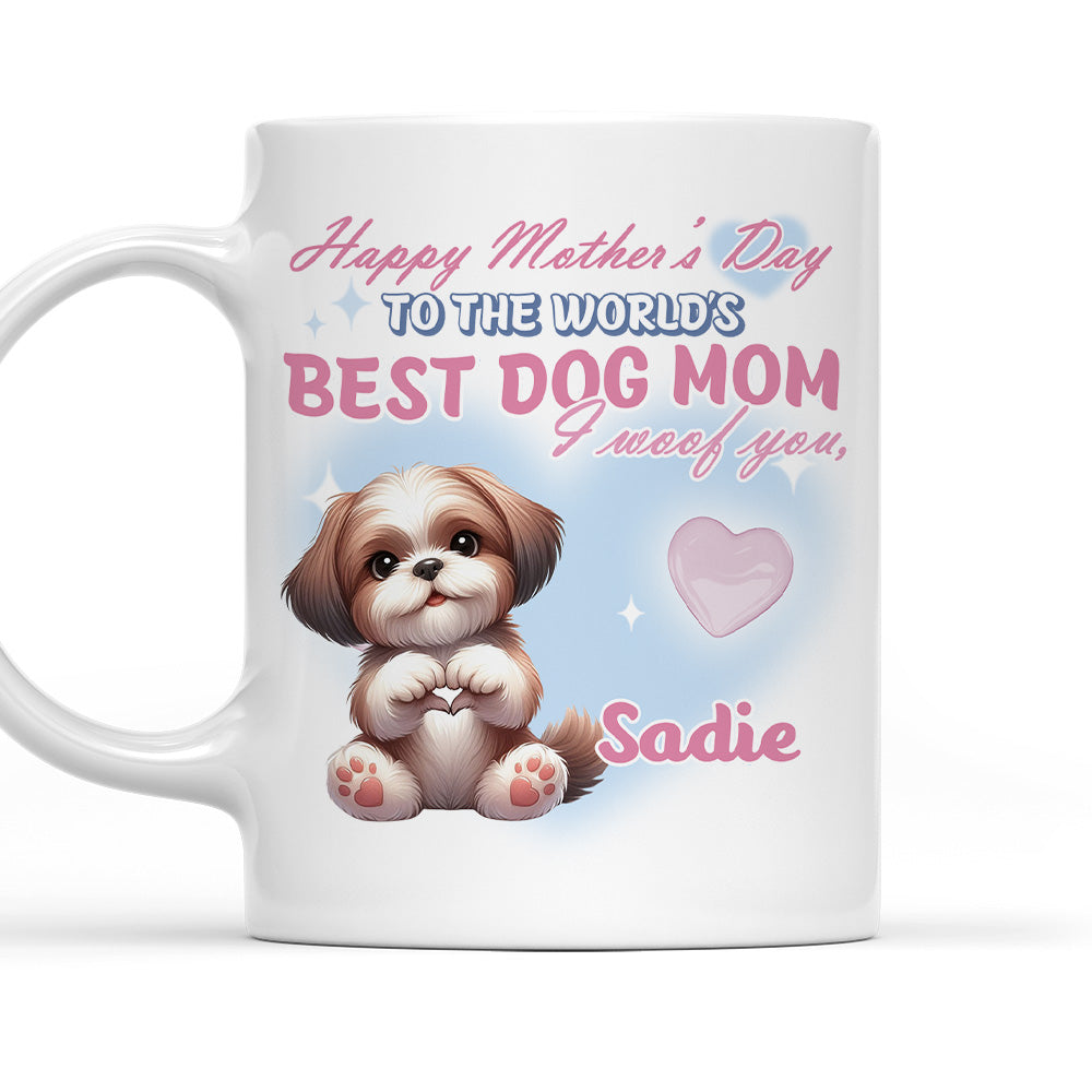 Personalized Custom Coffee Mug - Ideal Gift for the World's Best Dog Moms