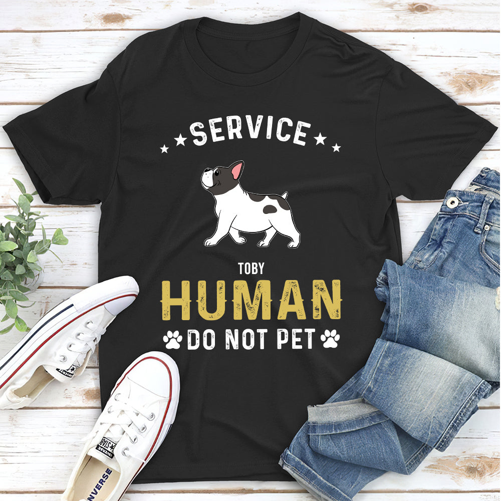 Service Human Walking - Customizable Unisex Pet Lover's T-shirt