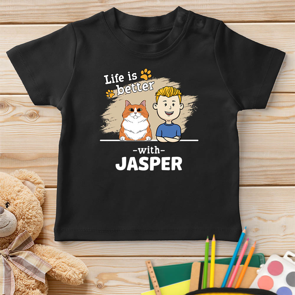 With Pet 2 - Customizable Personalized Youth T - shirt for Pet Lovers